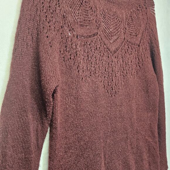 Sezane Daya Mohair Sweater in Prune - Picture 3 of 9